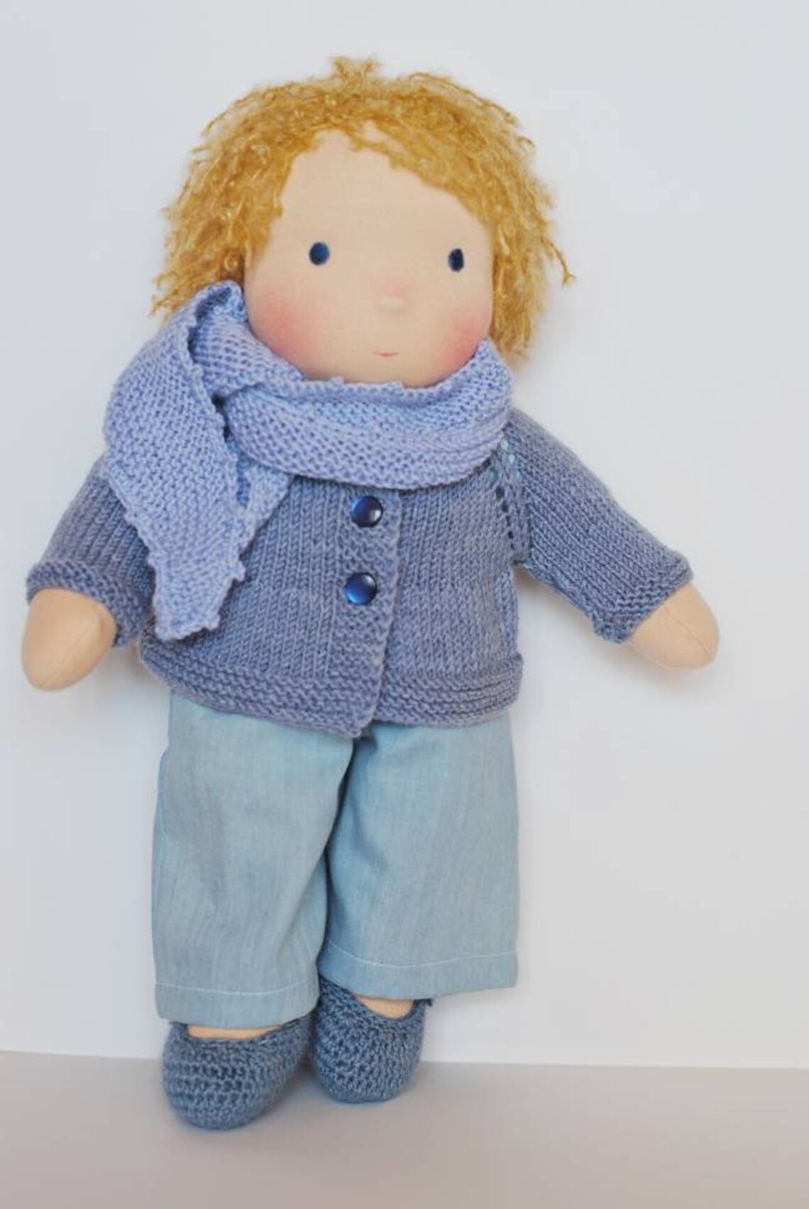 Custom Waldorf doll 14 inch. Waldorf doll boy waldorf boy. Etsy