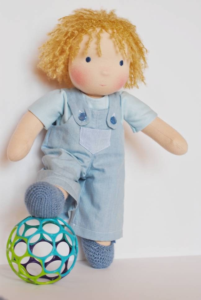Custom Waldorf doll 14 inch. Waldorf doll boy waldorf boy. Etsy