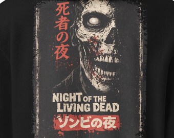 Night of the Living Dead-hoodie – vintage zombiehorror-sweater, gotische unisex-trui