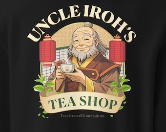 Uncle Iroh Tea Shop-hoodie – hoodie Anime Tea Lover, gezellige Otaku Streetwear-sweater