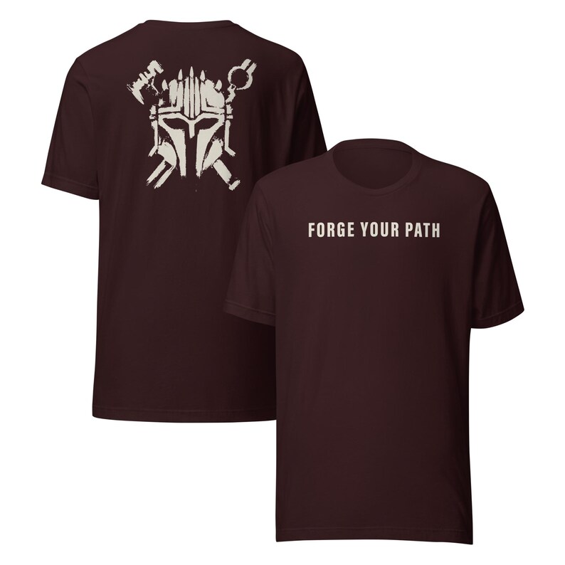 Forge Your Path Shirt, Armorer Inspired Mandalorian Tee, Warrior Craftsman T-Shirt, Sci Fi Blacksmith Shirt, Minimalist Space MandoApparel