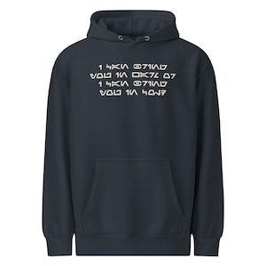 I Can Bring You In Warm or Cold Aurebesh Sci Fi Sweatshirt, Mandalorian Inspired Streetwear, Bounty Hunter Graphic Hoodie
