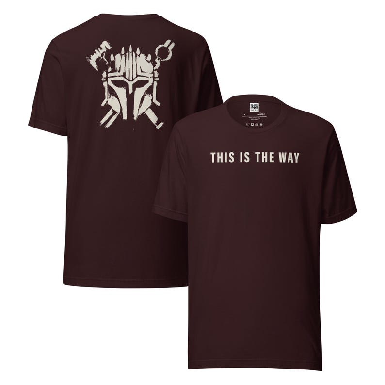This Is The Way Shirt, Armorer Inspired Tee, Mandalorian Forge Shirt, Mando Craftsman T-Shirt, Minimalist Sci Fi Streetwear
