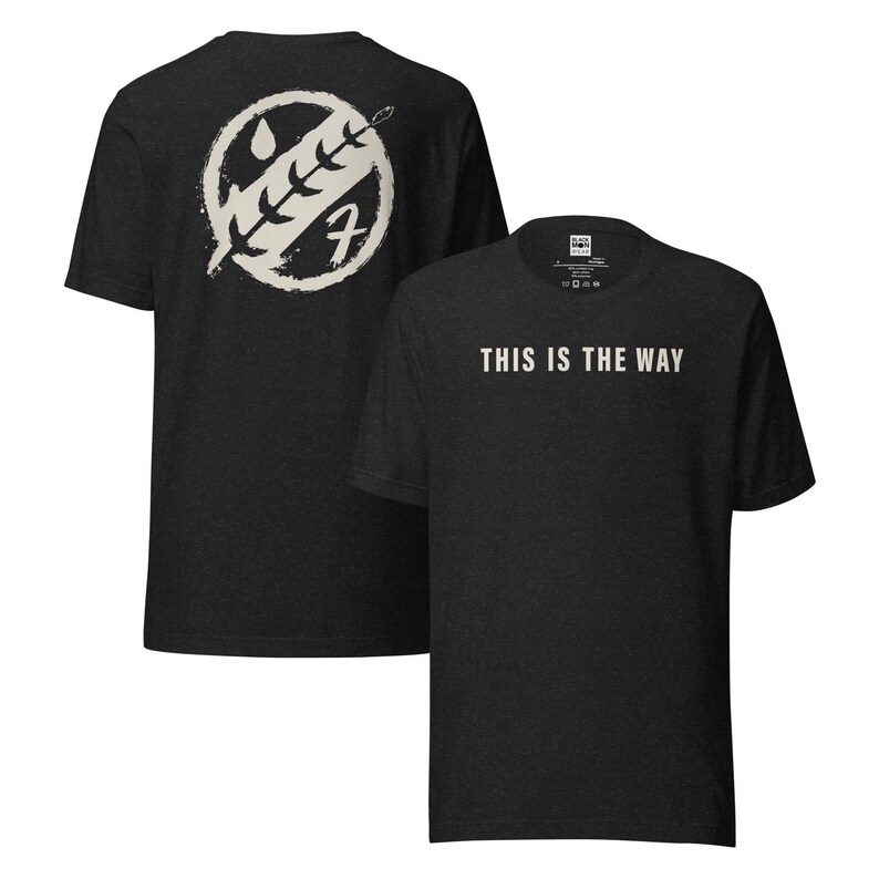 This Is The Way Shirt, Clan Fett Tee, Mandalorian Inspired Shirt, Bounty Hunter Mando T-Shirt, Minimalist Sci Fi Streetwear
