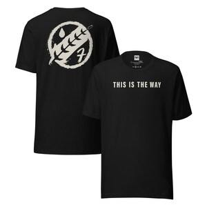 This Is The Way Shirt, Clan Fett Tee, Mandalorian Inspired Shirt, Bounty Hunter Mando T-Shirt, Minimalist Sci Fi Streetwear