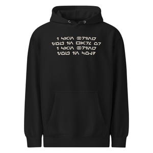 I Can Bring You In Warm or Cold Aurebesh Sci Fi Sweatshirt, Mandalorian Inspired Streetwear, Bounty Hunter Graphic Hoodie