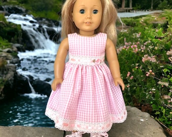 Summer 18 Inch Doll Dress Fits American Doll sizes 18 inch Doll clothes Doll Dress