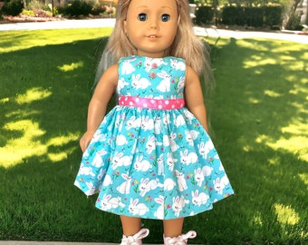 Summer 18 Inch Doll Dress W/Knickers  Fits American Doll sizes 18 inch Doll clothes Doll Dress