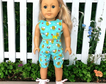 Top & Shorts, doll clothes, doll dress, 18 inch doll clothes, American Girl doll, our generation doll