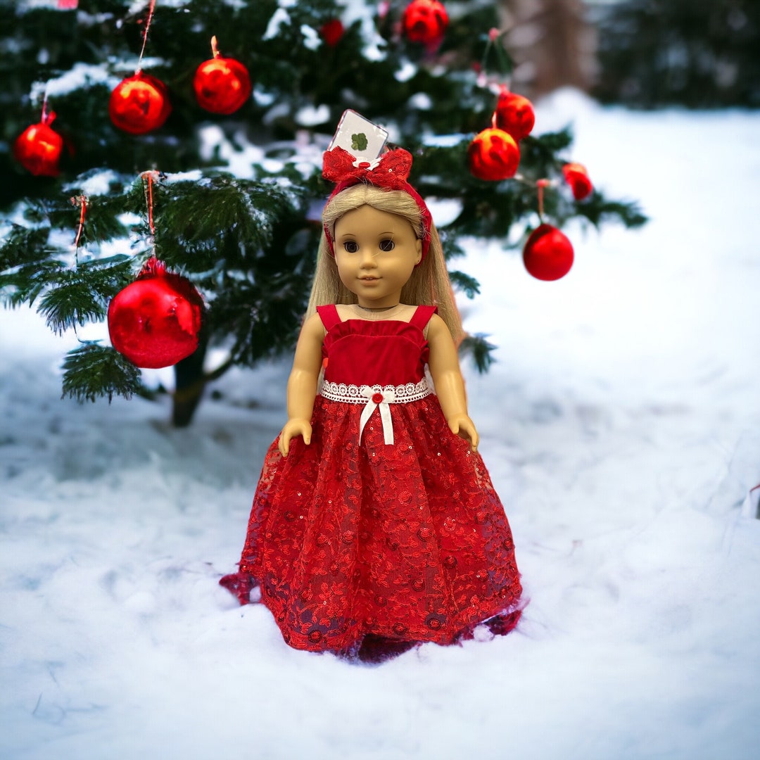 Christmas Doll Dress Handmade 43 Cm Doll Christmas Dress 18 Etsy