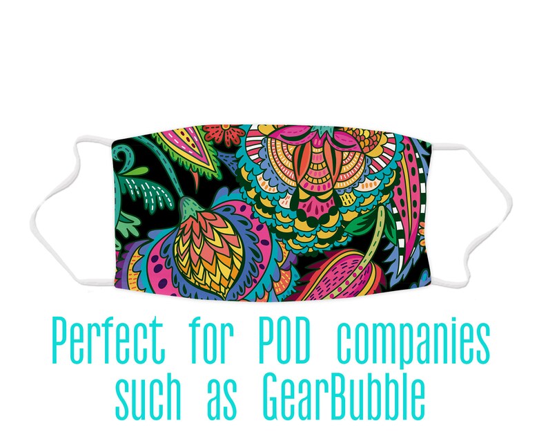 Download Face Mask Mockup Dye Sublimation Rectangle Ear Loop Lay ...