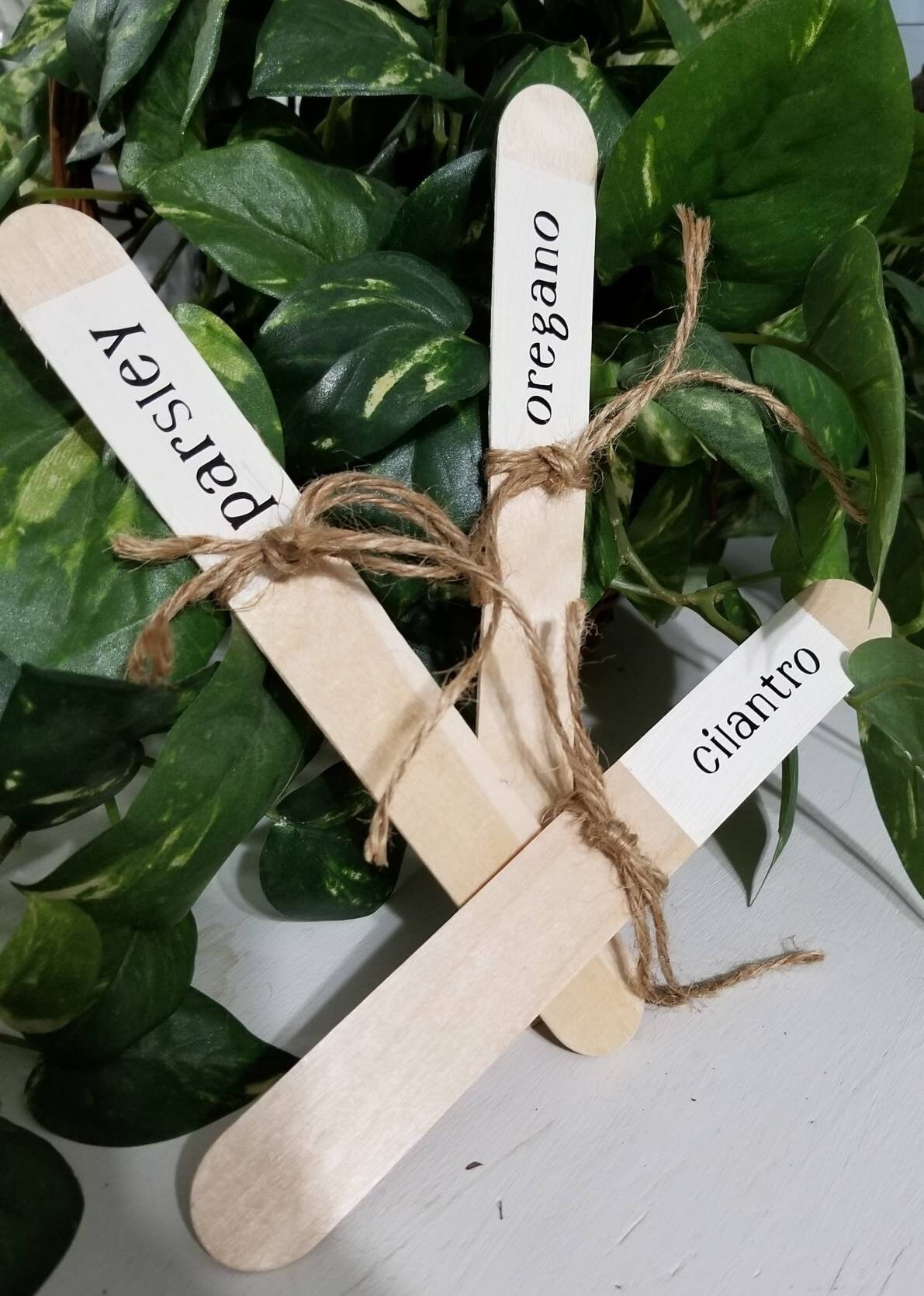 Herb labels set of 10 plant sticks herb garden markers Etsy
