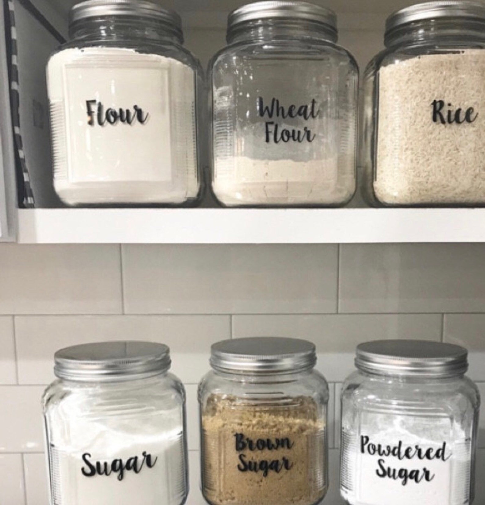 Kitchen Canisters/canister Decals/kitchen Canister Etsy