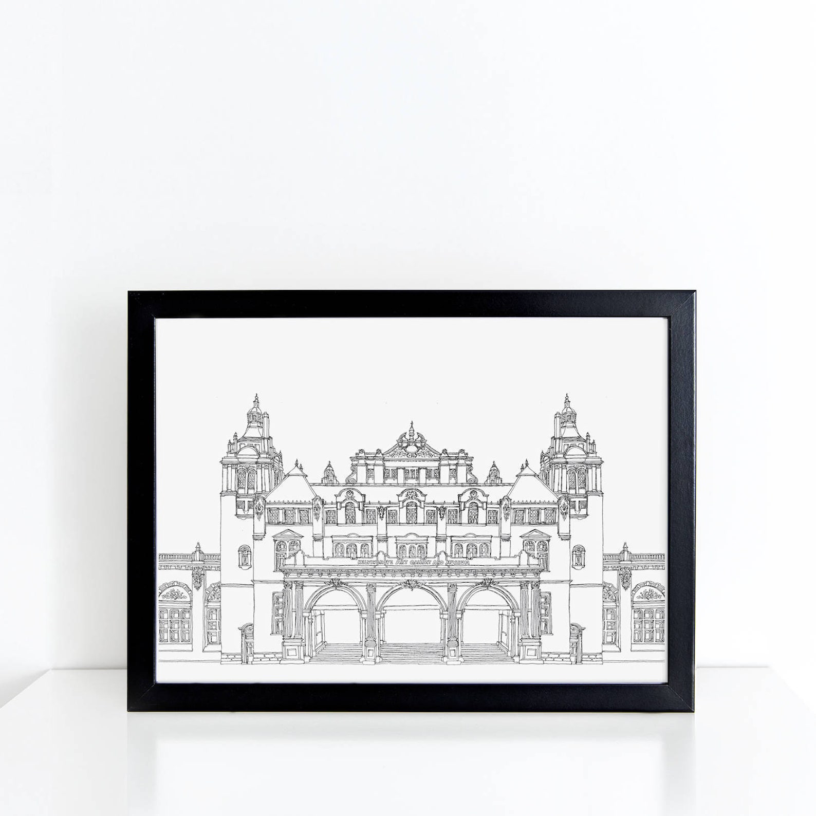 Kelvingrove Glasgow City Monochrome Print Glasgow Travel Gift Glasgow