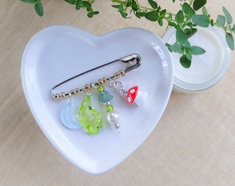 Aesthetic Safety Pin Bag Charm, Y2K, Fairycore, College Gift, School Backpack