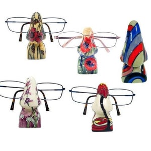 Glasses Stand Spectacle Nose Holder Old Tupton Ware Ceramic Multi Multicoloured Specs Holder Brand Assorted Patterns New