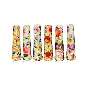 Tirador de cerámica para persianas, diseño floral, flores, frutas y rosas, 6 diseños a elegir, nuevo