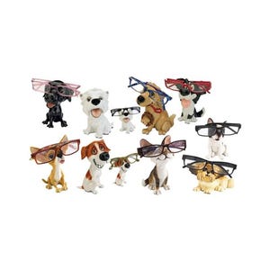 Dog Glasses Holder Spectacle Stand Choice of 8 Dog Breeds or Cat  - Gift Boxed
