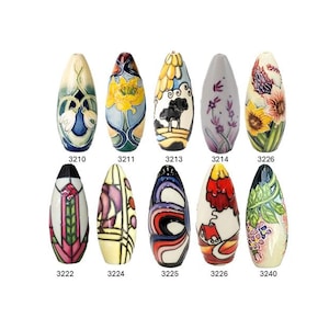 Lichte trekkracht keramisch blind handvat bloemen of art-deco oud Tupton War Noon Storm blauweregen zomerboetiek gloednieuw!