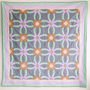 PDF Digital Pattern Double Wedding Ring Quilt