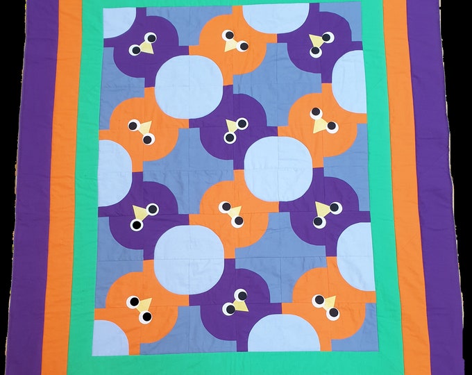 Handmade Quilt, Modern Quilt, Quilt for Sale, Patchwork Quilt