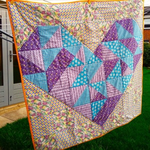 PDF Quilt Pattern Have a Little Heart Throw