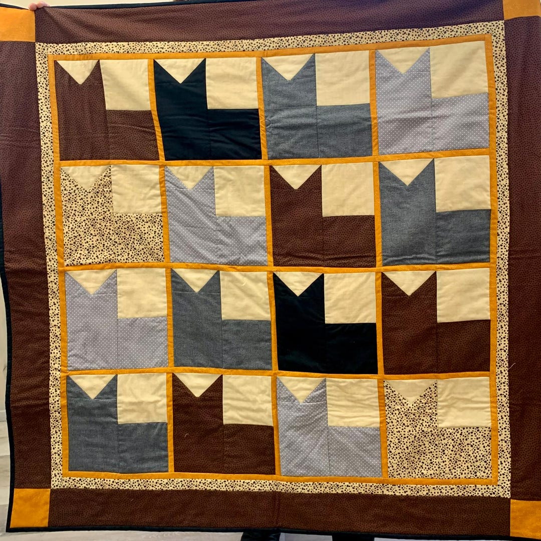 Cat Nap: the Cat's Quilt | Patchwork PDF Pattern | Beginner Friendly ...