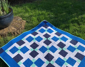 Modello PDF per trapunta a nove toppe che scompare