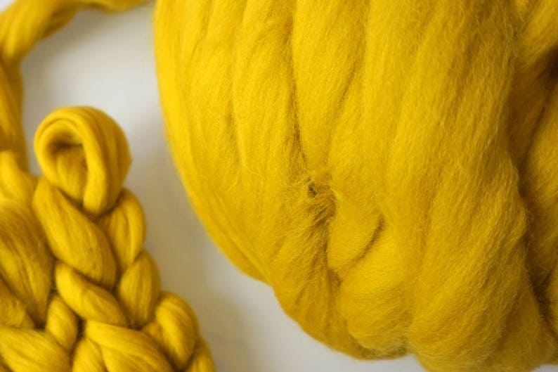 CAB YELLOW Chunky yarn Giant chunky yarn Merino chunky wool Etsy