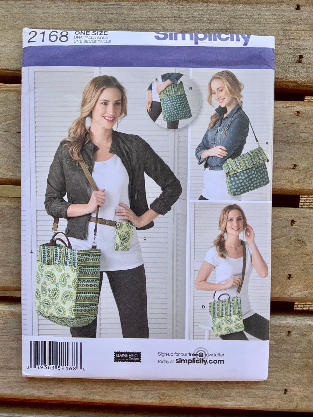 Simplicity 2168 Bags Uncut Factory-fold Sewing Pattern - Etsy