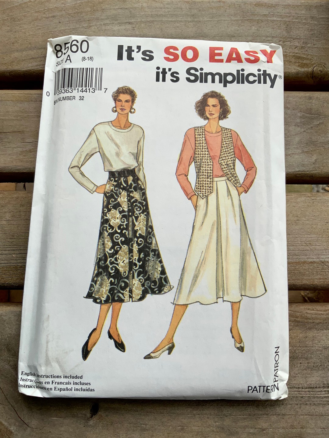 Simplicity 8560 Misses Uncut Factory-fold Sewing Pattern Size - Etsy