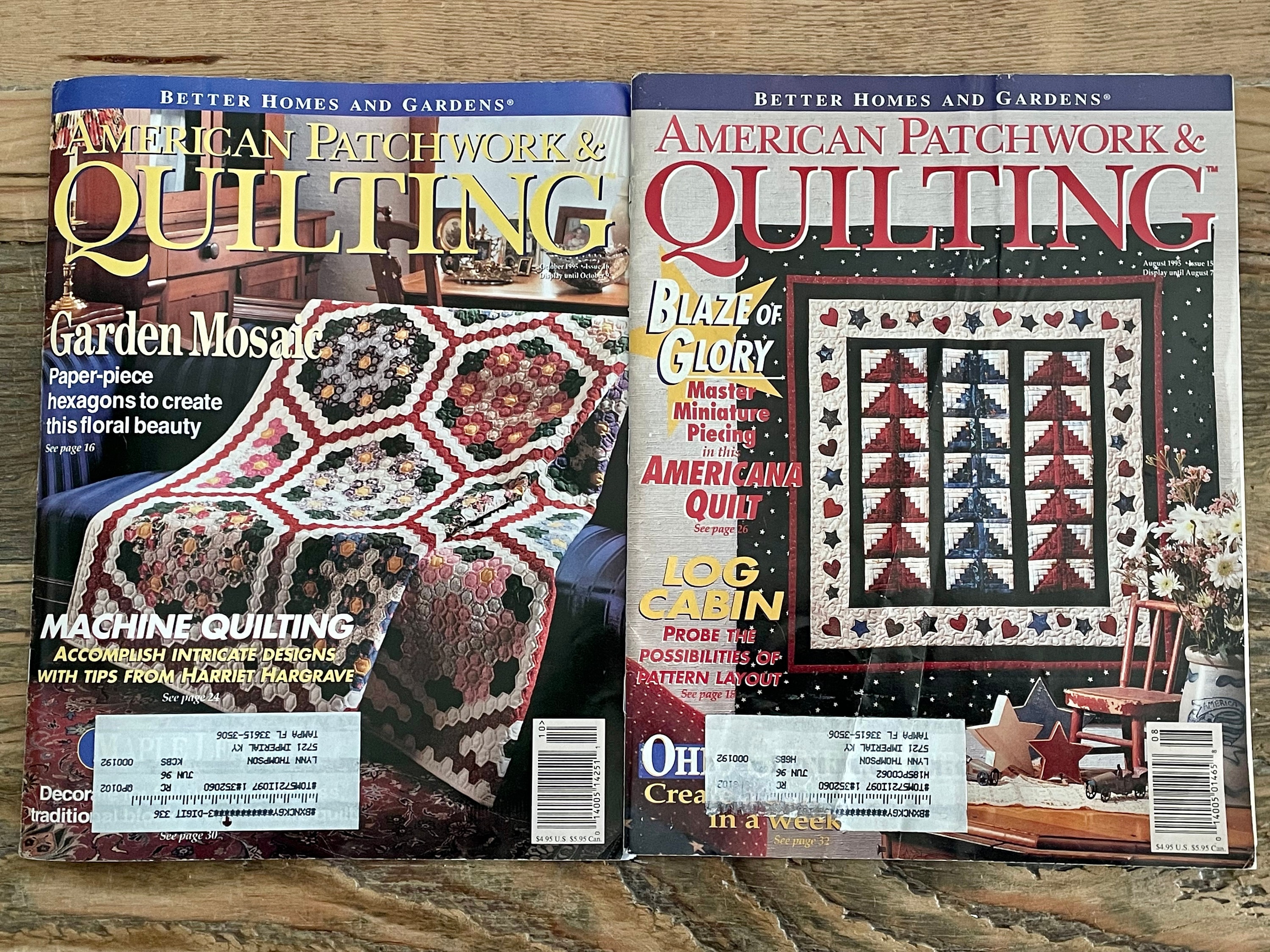 American Patchwork and Quilting Lot of 2 Magazines Etsy