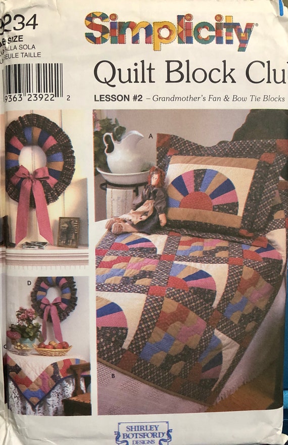 Vintage Simplicity 9234 Quilt Block Club Uncut Factory-Fold | Etsy