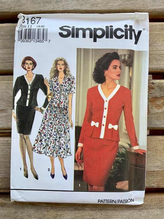Simplicity 8167 Misses Uncut Factoryfold Sewing Pattern Size Etsy