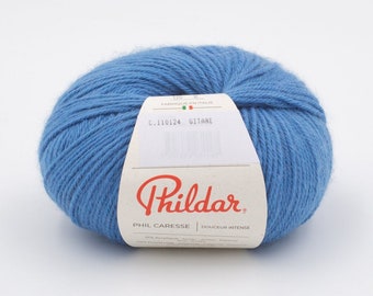 Yarn for baby - Soft baby yarn - Superwash yarn - DK weight yarn - Phildar Caresse - Knitting yarn for baby - Light worsted yarn