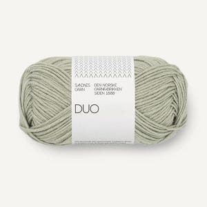 Sandnes Garn DUO Cotton and Merino wool yarn: 50 g 115 meters (Sport weight)