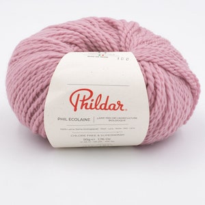 クリアランスセール オーガニックヤーン Ecolaine by Phildar - ナチュラルウール - DK 重量ウール 50 g 125 m