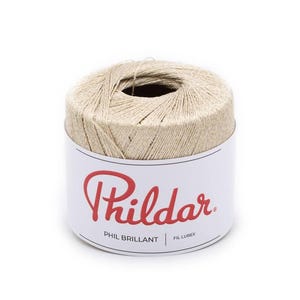 CLEARANCE SALE - Lurex yarn - Viscose metallic yarn - Lace yarn Phildar BRILLANT - Glitter yarn - Lurex thread - Gold yarn - Silver yarn