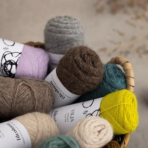 Alpackagarn Filcolana VILJA, socktjockt garn, 50 gram 180 yards