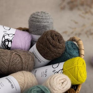 Fio de alpaca Filcolana VILJA, espessura para meias, 50 gramas 180 jardas