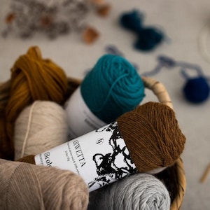 FILCOLANA ARWETTA Merino Wool Blend, Sock Weight Yarn (50 grams, 230 yards)