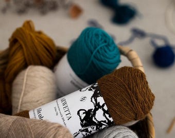 FILCOLANA ARWETTA Merino Wool Blend, Sock Weight Yarn (50 grams, 230 yards)