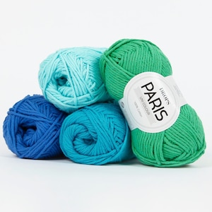 DROPS PARIS Cotton yarn Aran weight yarn, Crochet yarn, Crochet cotton yarn, Worsted yarn, Summer yarn, Soft yarn, Natural yarn image 10