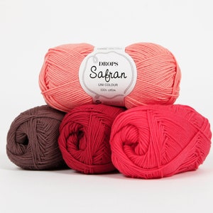 Cotton yarn, Amigurumi yarn, Crochet yarn, Summer yarn, Crochet cotton yarn, Soft cotton yarn, Knitting cotton yarn, Egypt cotton, Safran image 10