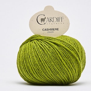 Kaschmirgarn CLASSIC von Cardiff Cashmere DK Garn Weiches Wollgarn Pro Strang 25 g 112 Meter || 122m