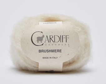 CARDIFF Cashmere Boucle yarn CARDIFF BRUSHMERE (Italy) - Sport weight yarn - Cardiff Yarn - Cashmere yarn - 25 g - 45 meters