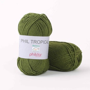 CLEARANCE SALE Bamboo knitting yarn, Viscose yarn, Sport weight yarn, Phildar TROPICAL for delicate skin