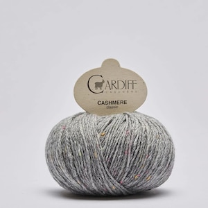 カーディフ（イタリア）製カシミアクラシックヤーン - DKヤーン - カーディフヤーン - カシミアヤーン - 25 g - 112メートル