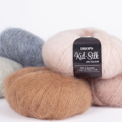 DROPS Kid Mohair Silk Yarn Garnstudio Design Luxury Glossy Etsy Australia
