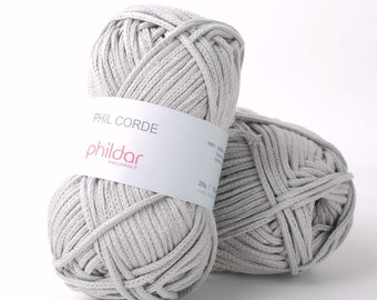 VENDITA: Cavo Macrame - Corda di cotone morbida - Phildar Corde - Filato artigianale - Cavo di cotone Macrame - 100% cotone - Filato all'uncinetto